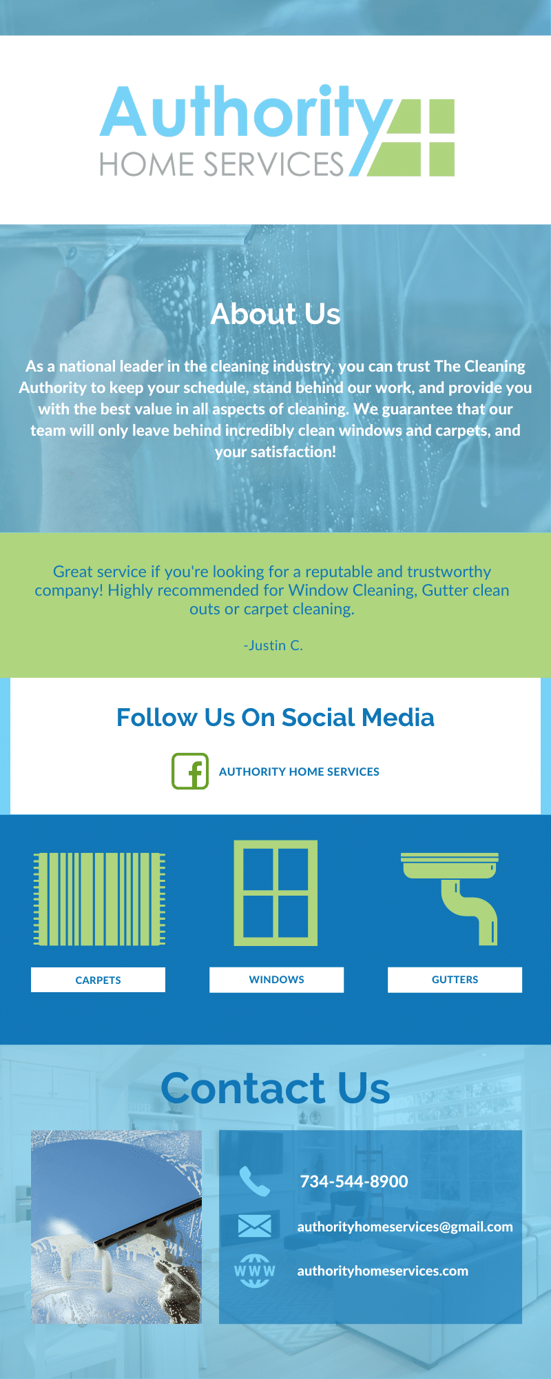 Authority Home Services Infographic
