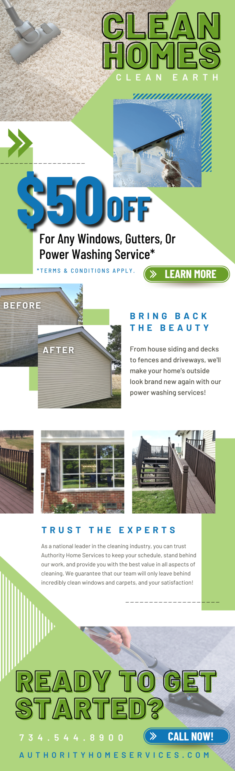 $50 Off Any Windows, Gutters, or Power Washing Service
