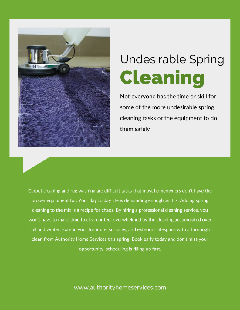 Undesirable Spring Cleaning